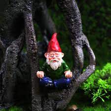 Yoga Miniature Garden Gnome Fairy