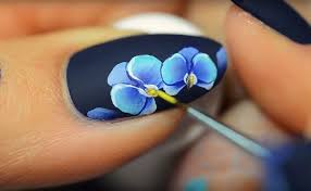 Pollen Flower Nail Art Nail Designs