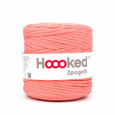 Weitere ideen zu zpagetti, häkeln, gehäkelter teppich. 1 Knauel Zpagetti Garn Recycelte Fasern Jersey Band 120m Hoooked Lachs