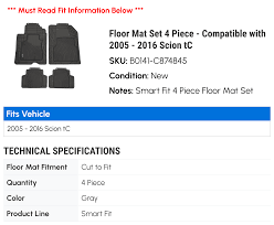 floor mat set 4 piece compatible with