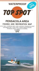 Pensacola Area Top Spot Fishing Map N223 Keith Map Service