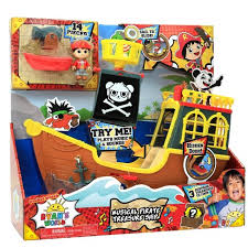 Ryan plays with ryan's world toys!!!! Ryan S World Musical Pirate Treasure Ship 12pc Target