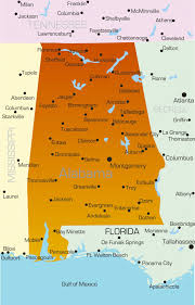 For those renting cars, or making their way to the area on a road trip, these will be especially helpful as they give detailed views of connecting highways for ease of access into the cities of gulf shores and orange beach. Map Of Alabama Political Physical Geographical And Cities Map Whatsanswer