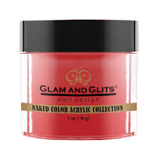 glam glits acryl rustic red