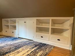 custom made bedroom dormer cabinets by