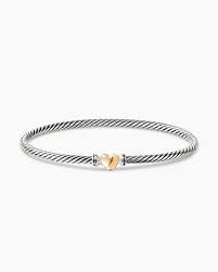 clic cable heart station bracelet in