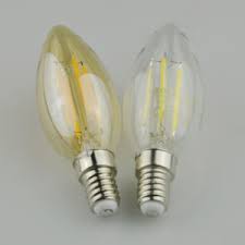 China 2019 Dimmable Filament Clear 60 Watt Led Bulbs E12 Base C37 Led Filament Candle Bulbs Candelabra Led Bulbs With Saa Ce China Filament Led Lamp Dimmable Led Lamp