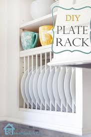 Diy Inside Cabinet Plate Rack