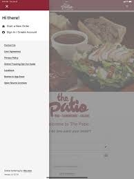 The Patio On The App
