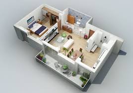 apartment designs shown with rendered