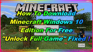 Minecraft windows 10 edition says unlock full game even. Minecraftfree Hashtag On Twitter