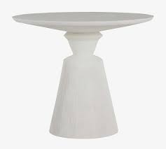 Kitchen & dining tables pedestal kitchen & dining tables. Burton 36 Cast Stone Round Pedestal Dining Table Pottery Barn