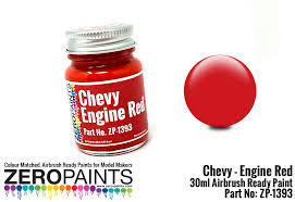 Chevy Usa Red Engine Paint 30ml Zp