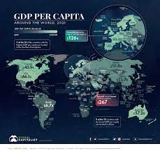 visualizing gdp per capita worldwide in