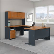 File drawer accommodates letter and legal size files. Bush Series A Executive U Shaped Desk