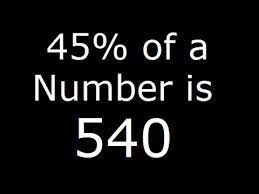 number whose percent value