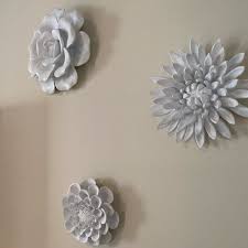 Limited time sale easy return. Wall Decor White Ceramic Wall Flowers Poshmark