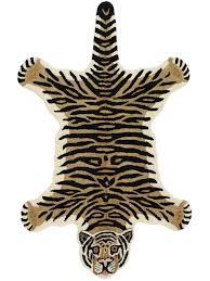 tiger beige 100 x 160 cm wool rug