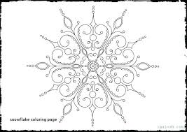 Free Snowflake Coloring Pages Printable Snowflake Coloring Pages