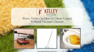 clean carpet without vacuum cleaner