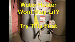 water heater won t stay lit try this