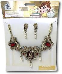 disney princess belle jewelry set