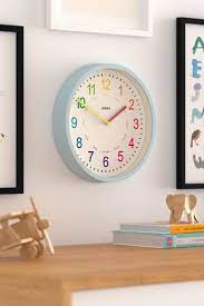 Buy Jones Clocks Kids Blue Wall Clock