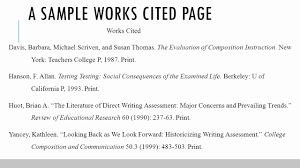 011 Research Paper Mla Format Works Cited Example Work Page
