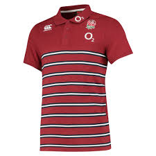 Details About Canterbury Official Mens England Rugby Cotton Jersey Stripe Polo Shirt Red