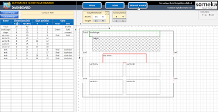 floor plan excel template simple