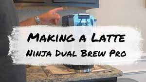 a latte on a ninja dual brew pro