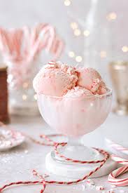 pink peppermint candy cane ice cream
