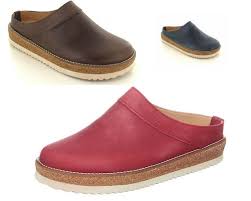 Haflinger Travel Clog Neo 818070 Unisex Smooth Leather Shoes