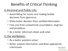 Why Critical Thinking  Paul   Elder       Critical Thinking  Tools for  Taking Charge