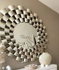 Aluminium Round Designer Wall Mirror