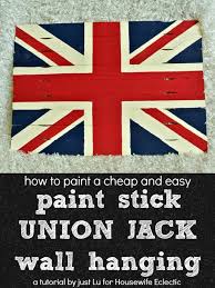 Paint Stick Union Jack Wall Hanging