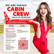 airasia cabin crew walk in interview