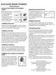 wahl trimmer user manual pdf