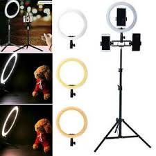 10 Led Ring Light With Tripod Stand Kit For Phone Video Live Stream Makeup Usb Ebay