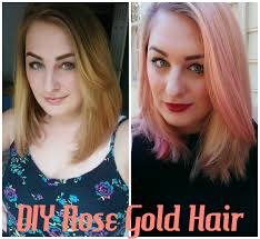 hair diy how to get rose gold hair at