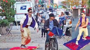 real life aladdin takes to the streets