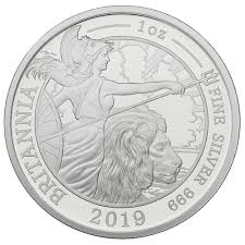 2019 Britannia Proof One Ounce Silver Coin Boxed