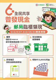 郵局領現 6000全民共享普發現金