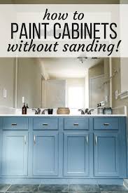 painting a bathroom vanity without