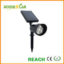 bright 2w aluminium led solar spotlight