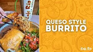 queso style burrito customize your