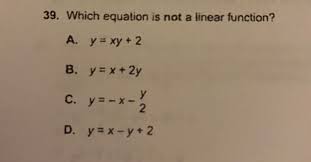 Which Equation Is Not A Linear
