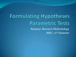 Research Question and Hypothesis 