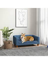 pawhut raised dog sofa elevated pet