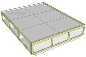 Platform Bed Frame With Storage Drawers